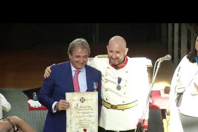 Nombramiento de “Caballeros Custodios de Calatrava la Vieja” y entrega de medallas al mérito profesional, entre ellos a nuestro socio Juan Luis Balmaseda de Ahumada y Diez